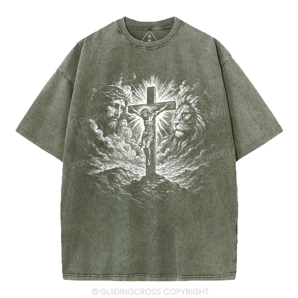 Crucifixion Of Jesus Washed T-Shirt