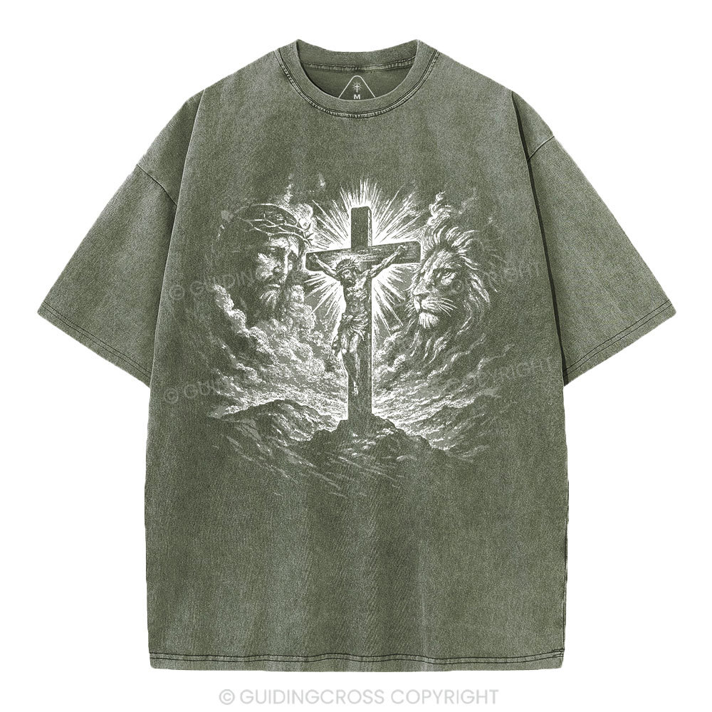 Crucifixion Of Jesus Washed T-Shirt