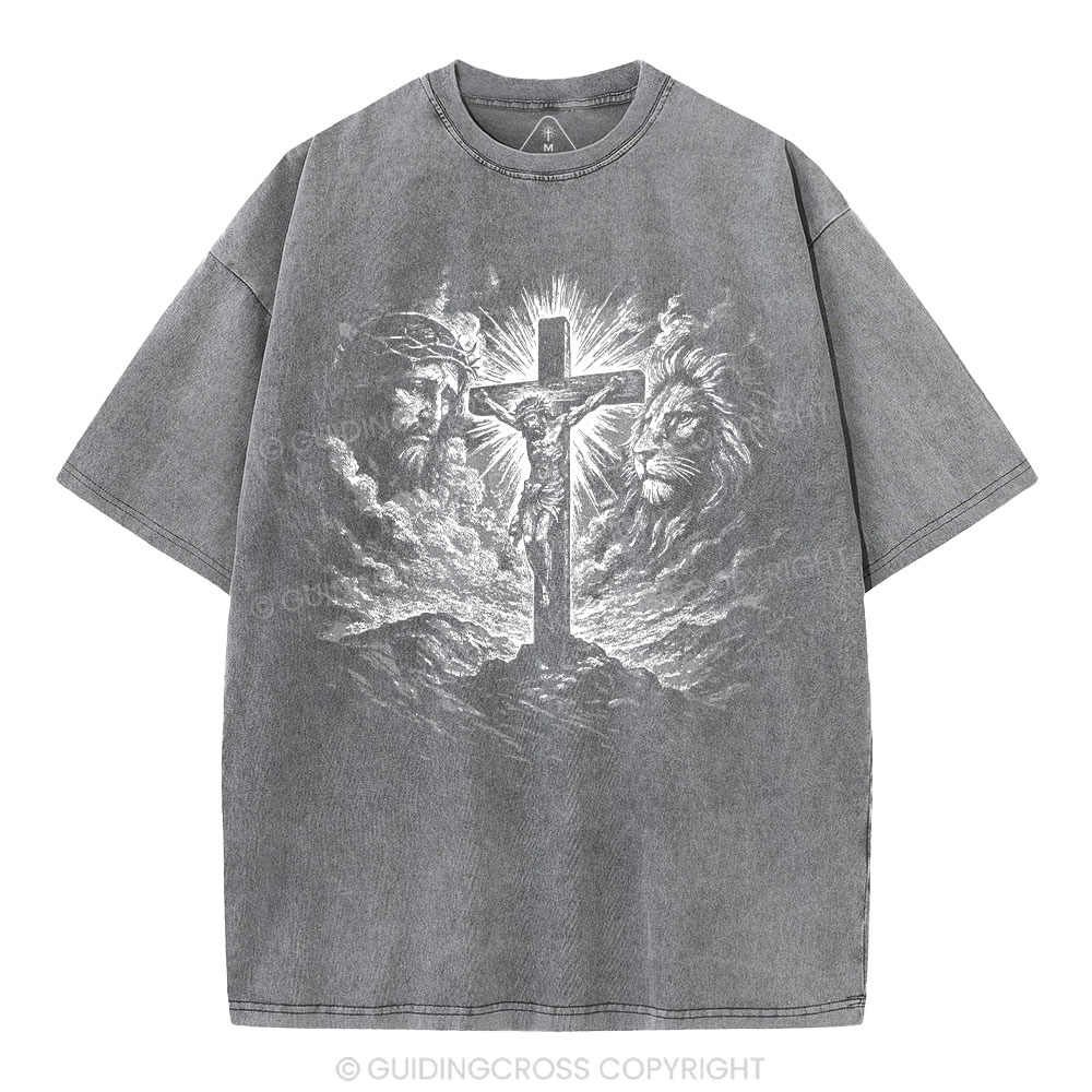 Crucifixion Of Jesus Washed T-Shirt