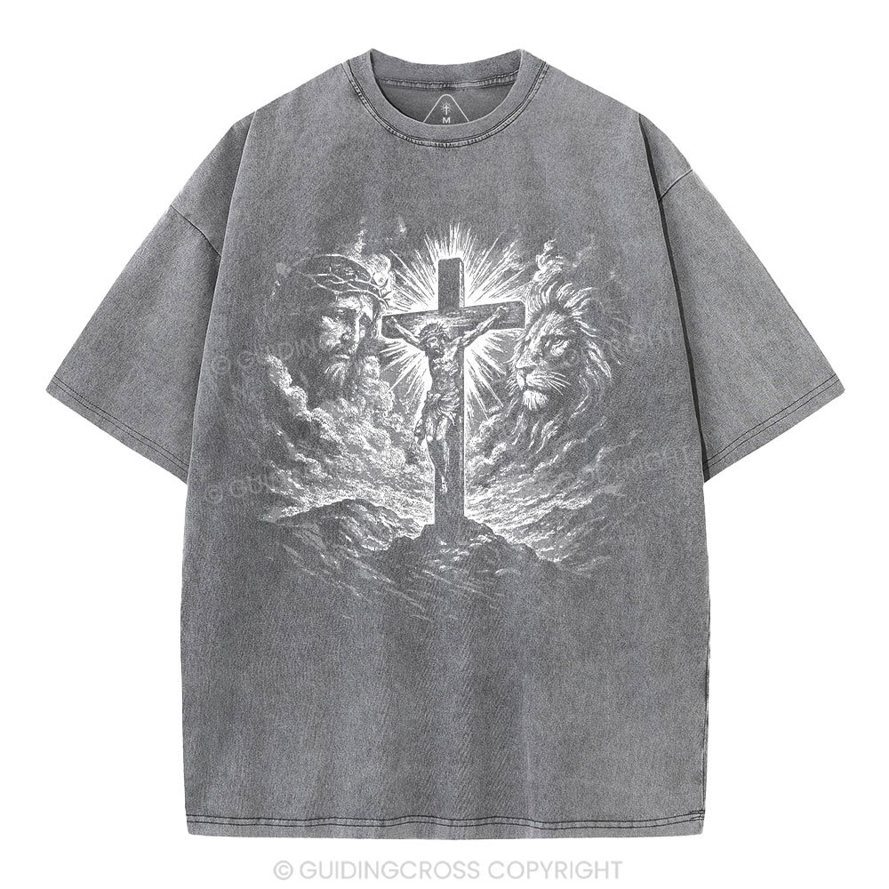 Crucifixion Of Jesus Washed T-Shirt