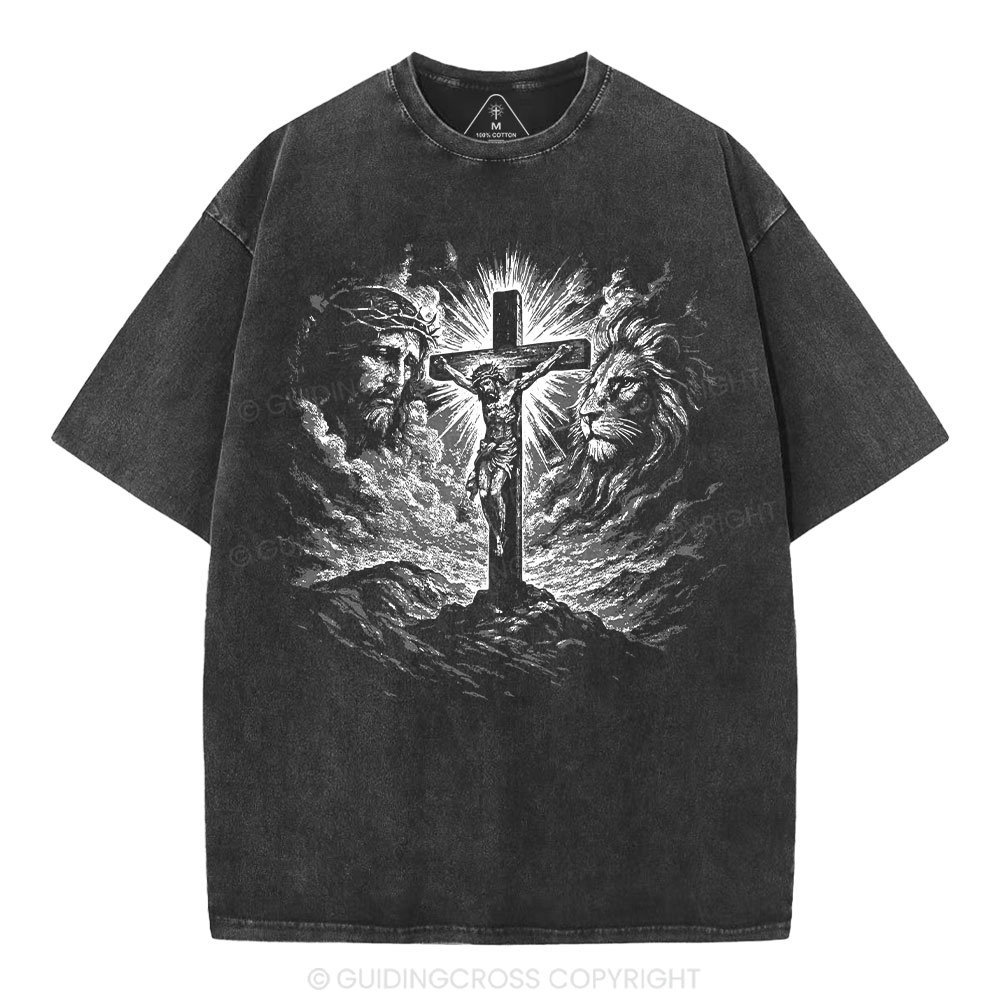 Crucifixion Of Jesus Washed T-Shirt
