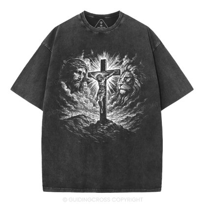 Crucifixion Of Jesus Washed T-Shirt