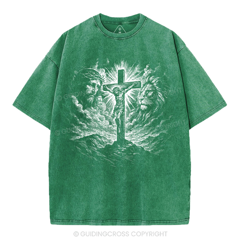Crucifixion Of Jesus Washed T-Shirt