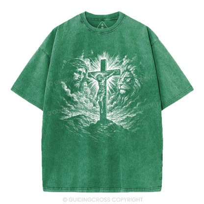Crucifixion Of Jesus Washed T-Shirt