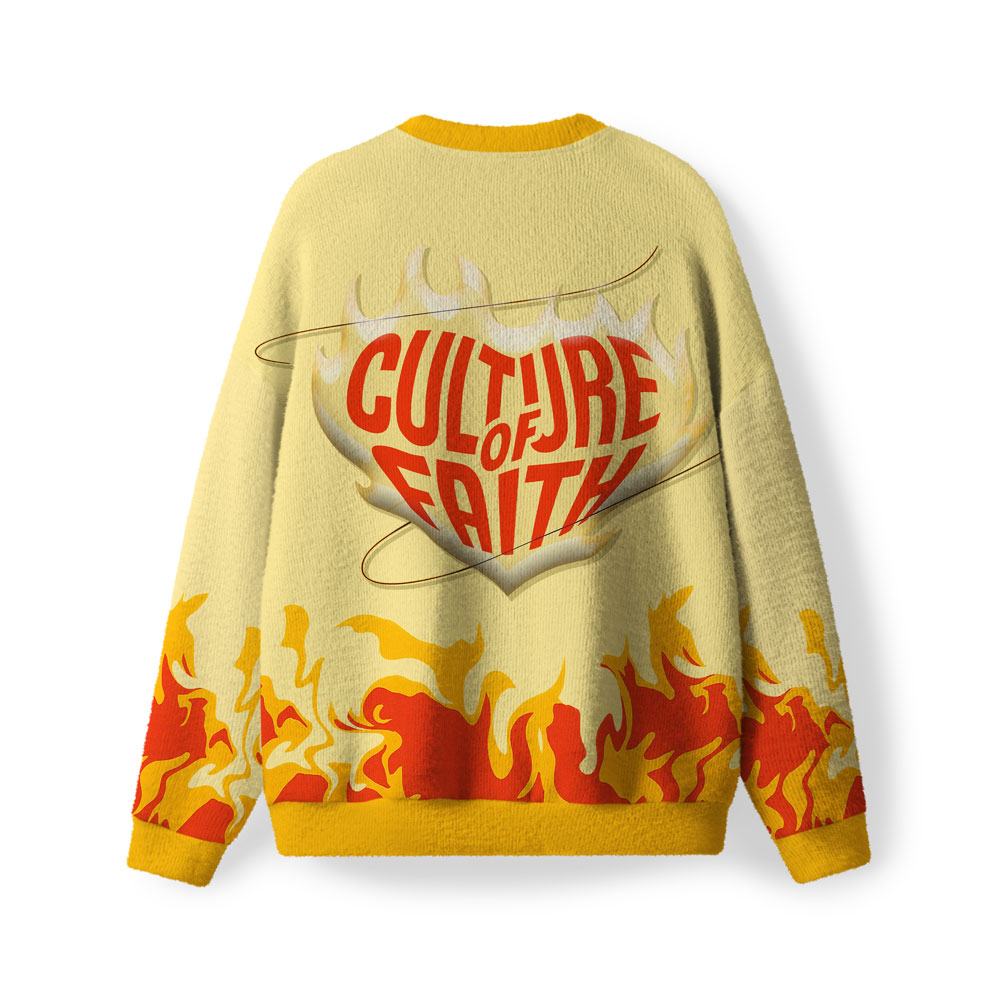 Culture Of Faith Furry Christian Lightweight Sweater
