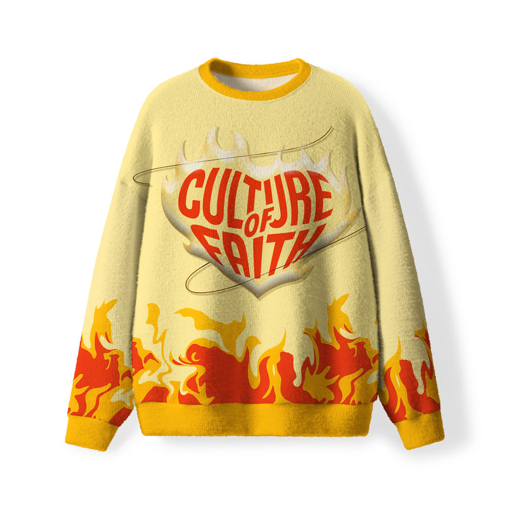 Culture Of Faith Furry Christian Lightweight Sweater