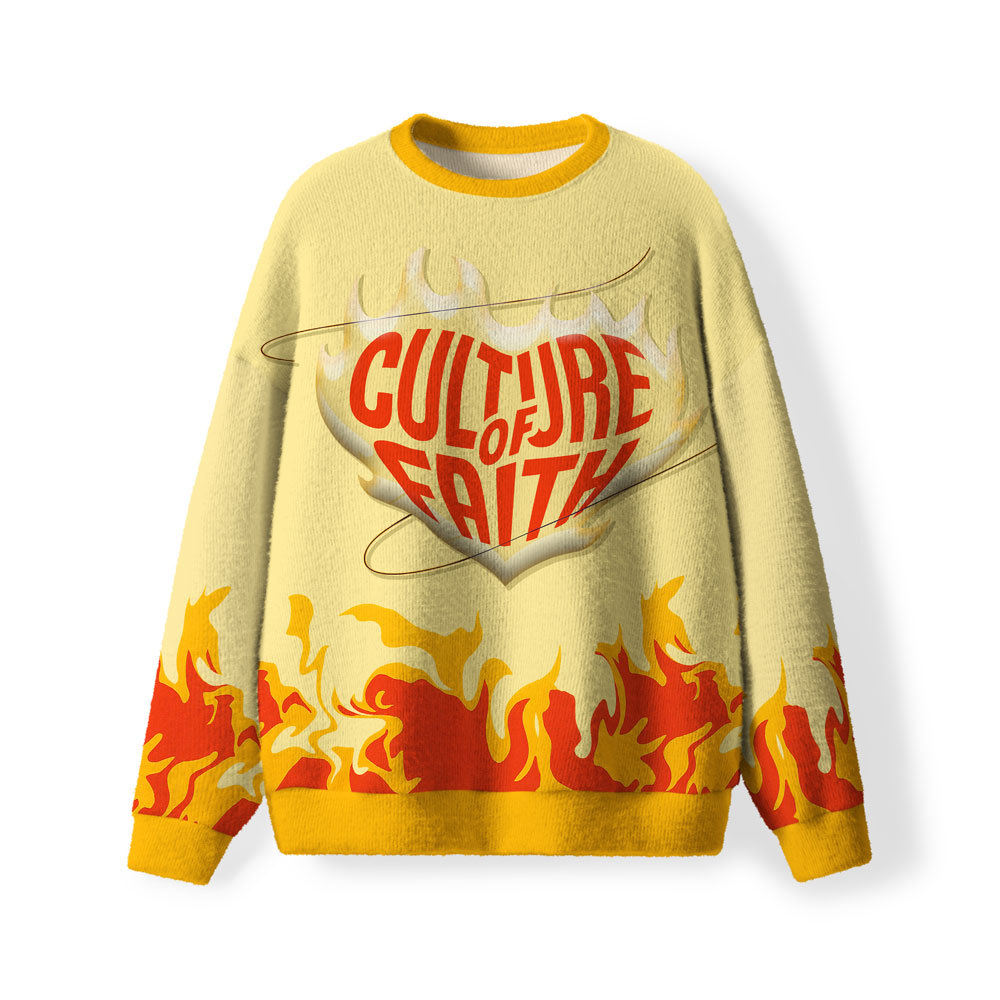Culture Of Faith Furry Christian Lightweight Sweater