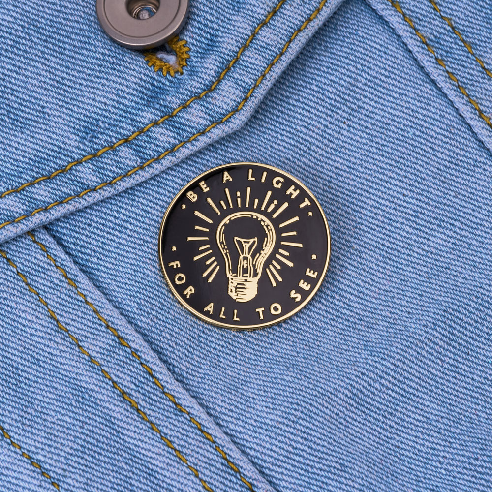 Be Light Christian Enamel Pin