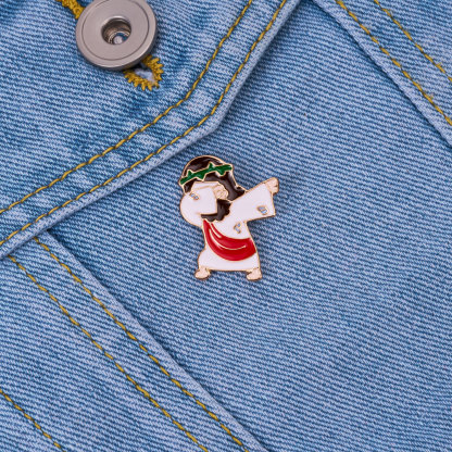 Jesus Lamb Enamel Pin