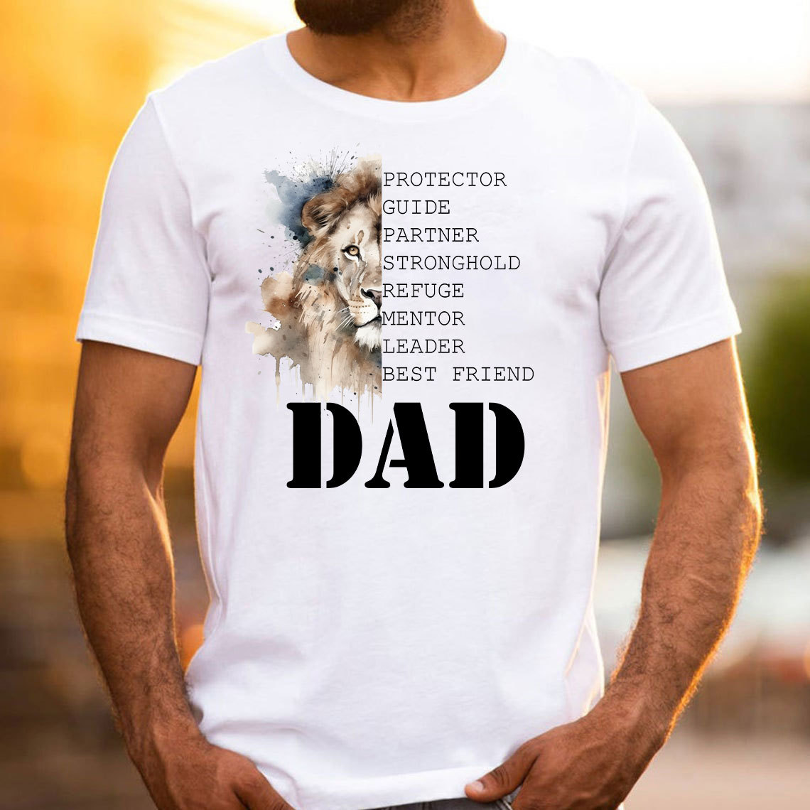 Dad And Lion Christian T-Shirt