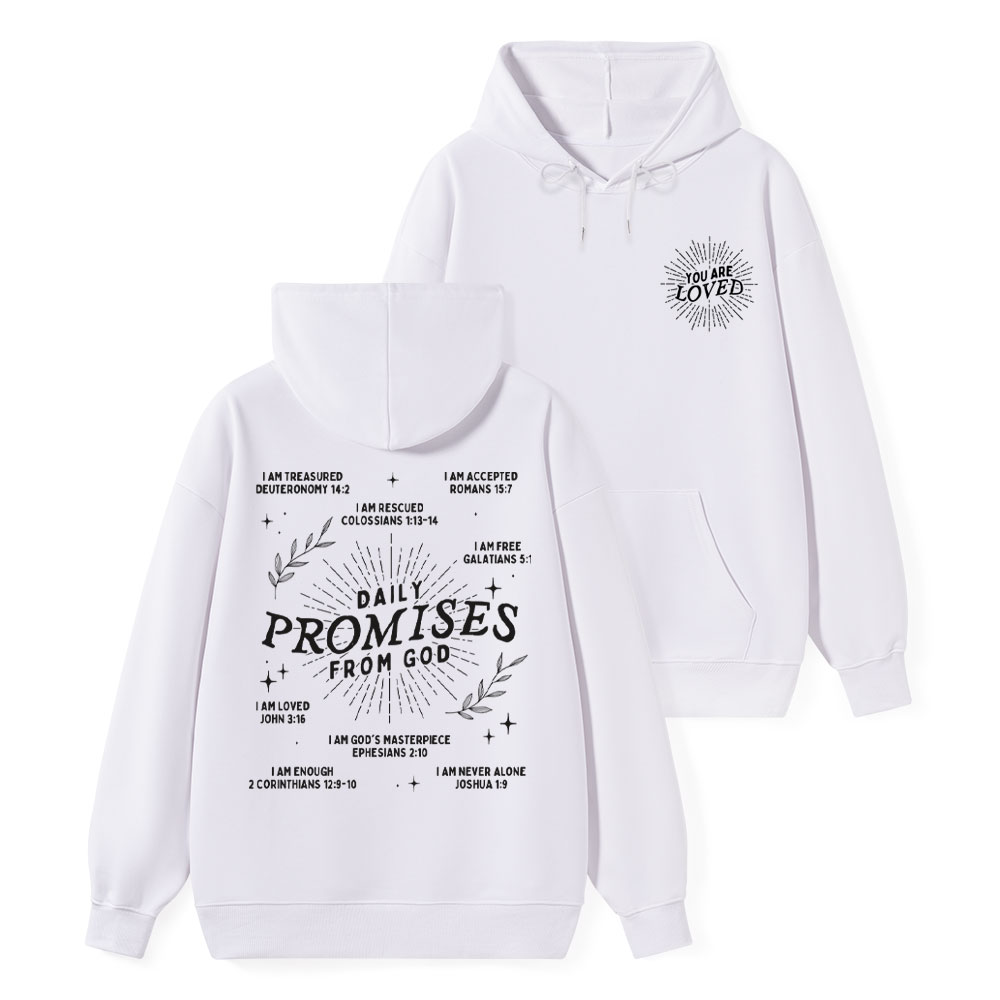 Daily Promises From God Classic Christian Hoodie