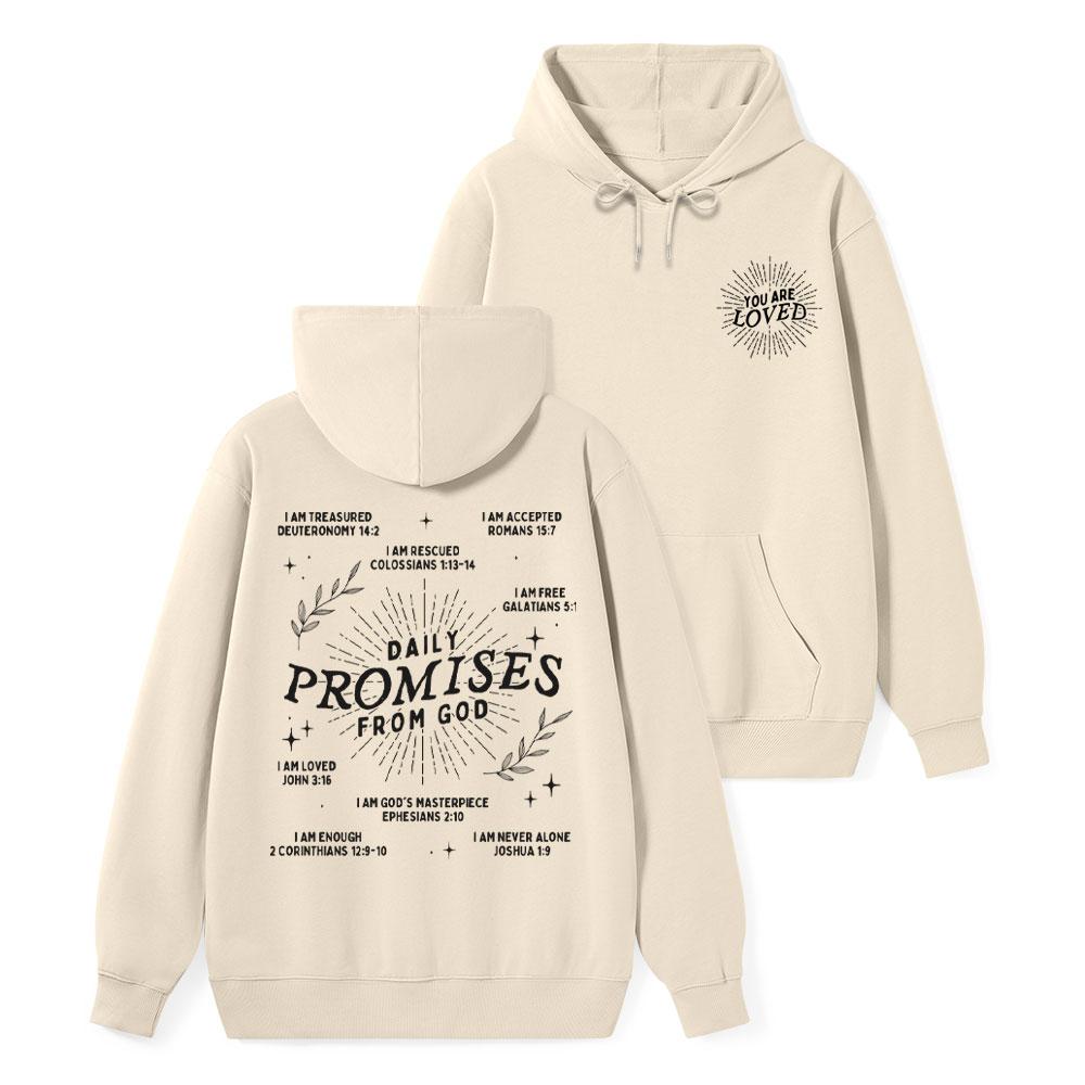 Daily Promises From God Classic Christian Hoodie
