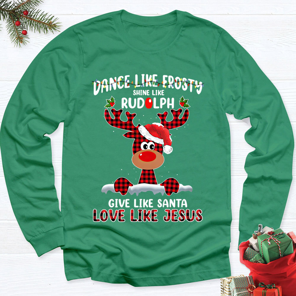 Dance Like Forsty Christian Christmas Long Sleeve T-Shirt
