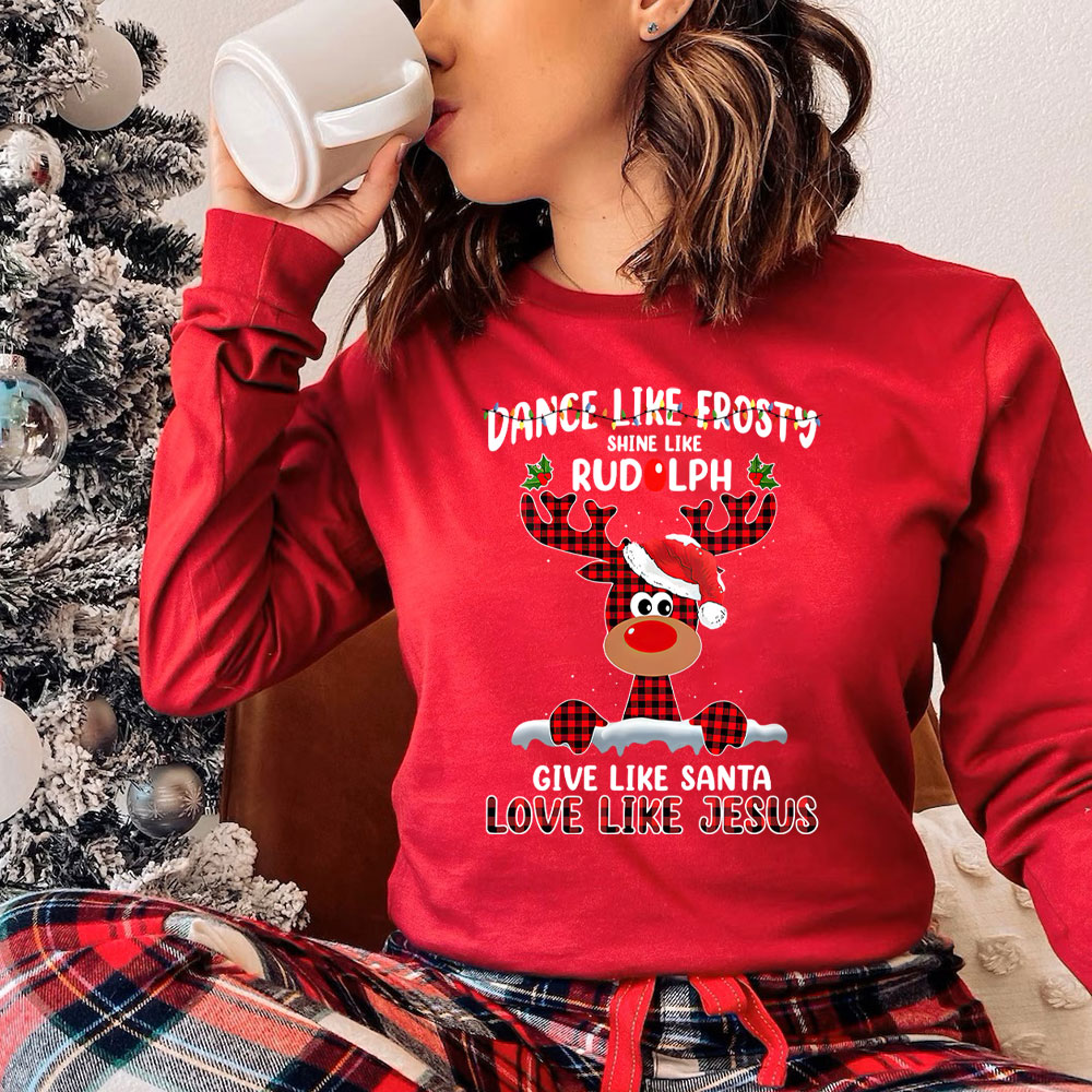 Dance Like Forsty Christian Christmas Long Sleeve T-Shirt