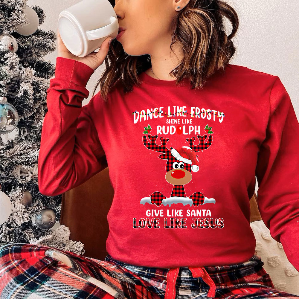 Dance Like Forsty Christian Christmas Long Sleeve T-Shirt