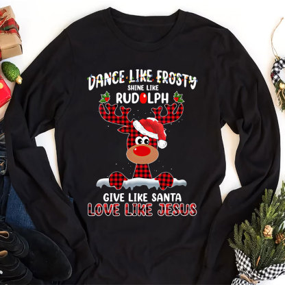 Dance Like Forsty Christian Christmas Long Sleeve T-Shirt