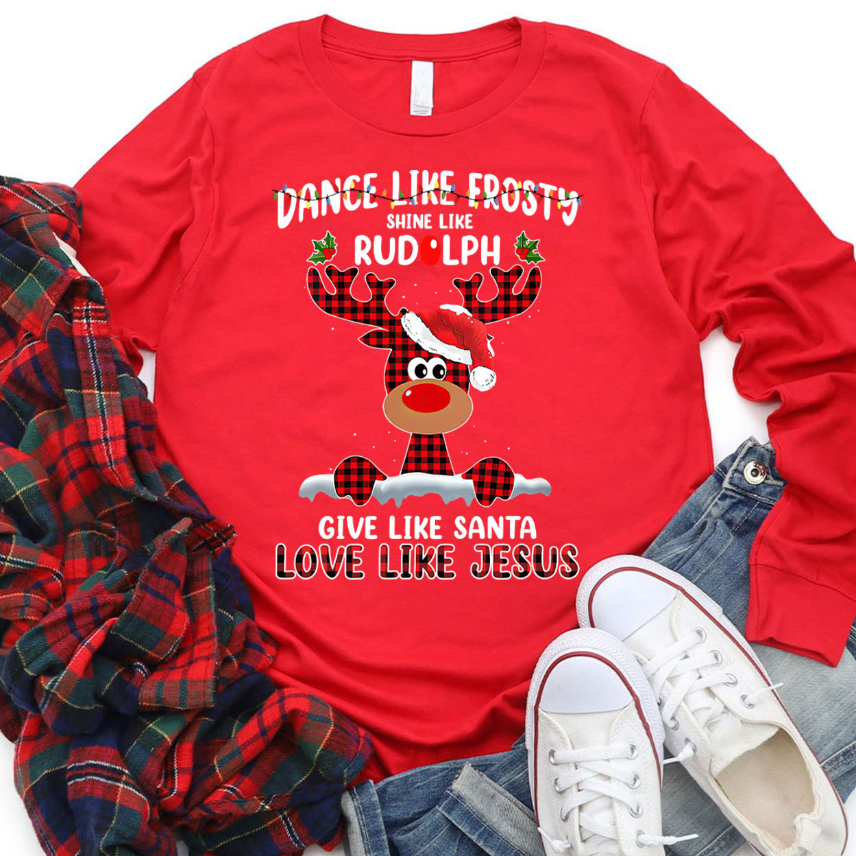 Dance Like Forsty Christian Christmas Long Sleeve T-Shirt