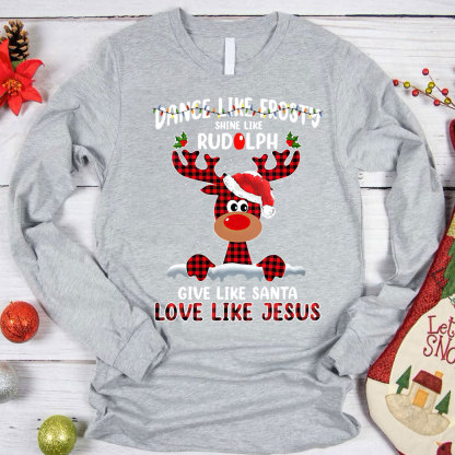Dance Like Forsty Christian Christmas Long Sleeve T-Shirt