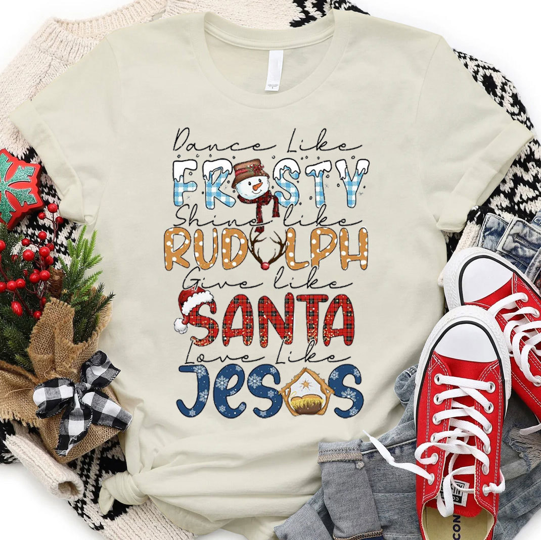 Dance Like Frosty Christian Christmas T-Shirt