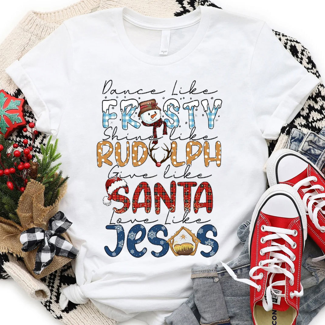 Dance Like Frosty Christian Christmas T-Shirt