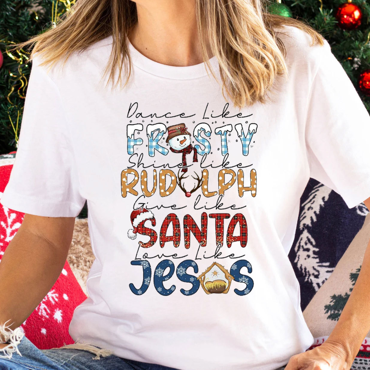 Dance Like Frosty Christian Christmas T-Shirt