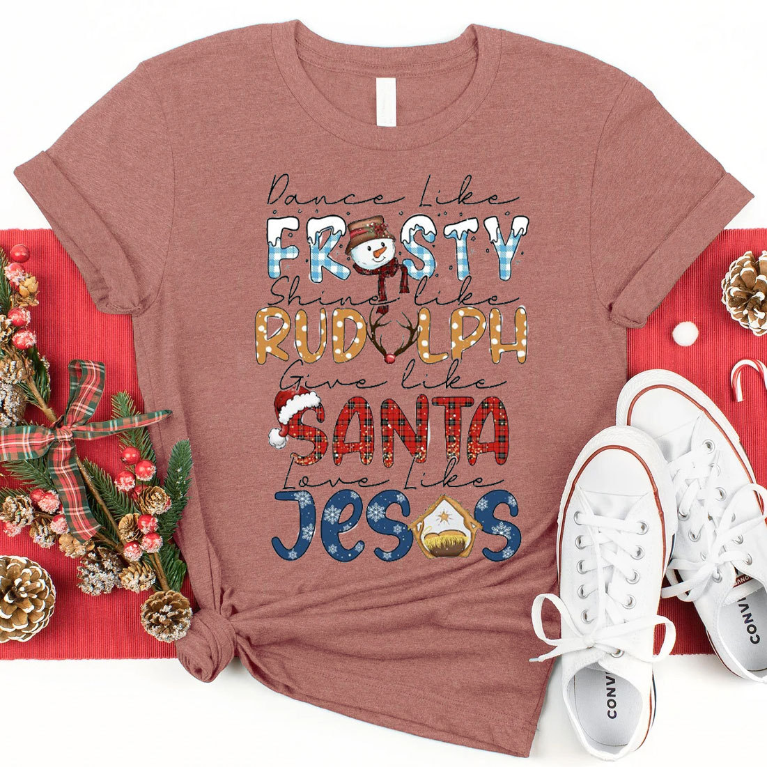Dance Like Frosty Christian Christmas T-Shirt