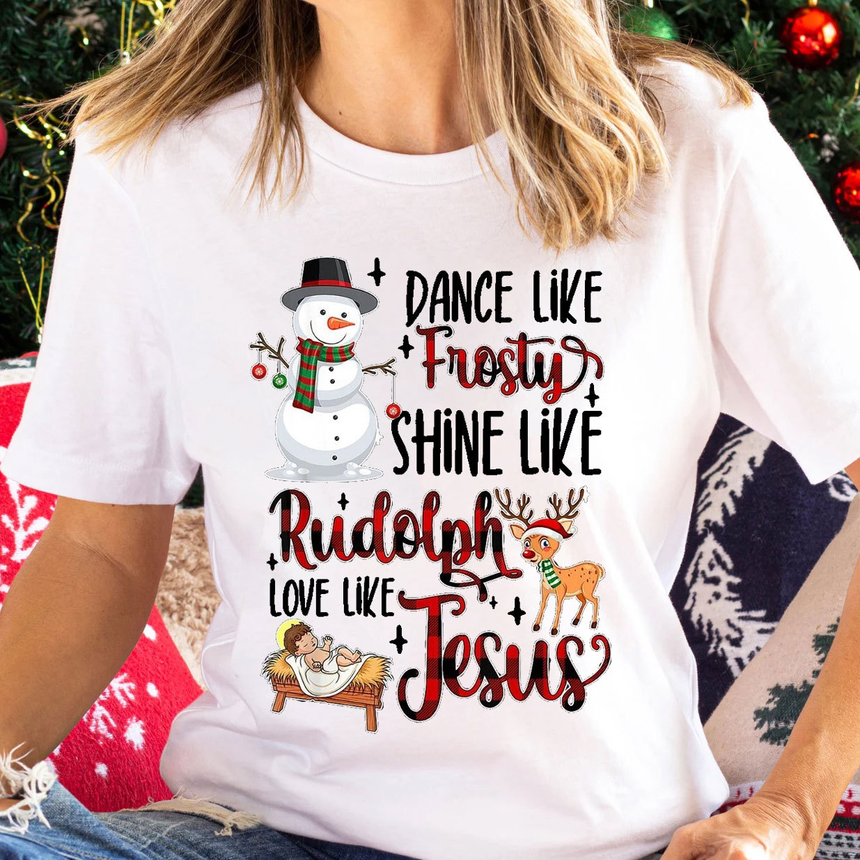 Dance Like Frosty Christmas Christian T-Shirt