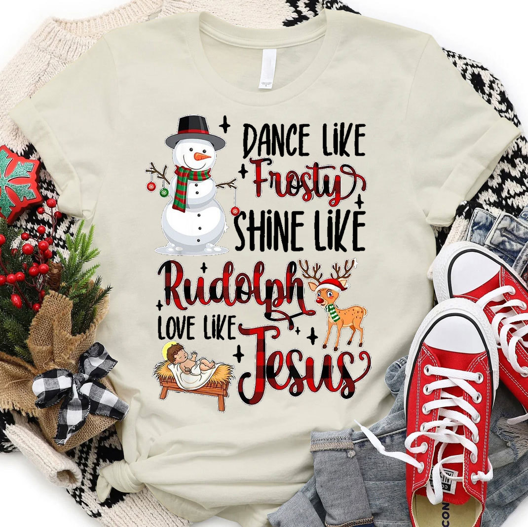 Dance Like Frosty Christmas Christian T-Shirt