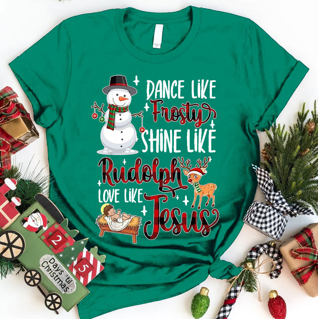 Dance Like Frosty Christmas Christian T-Shirt