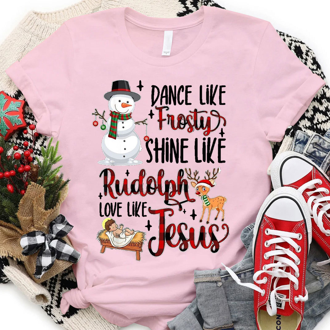 Dance Like Frosty Christmas Christian T-Shirt