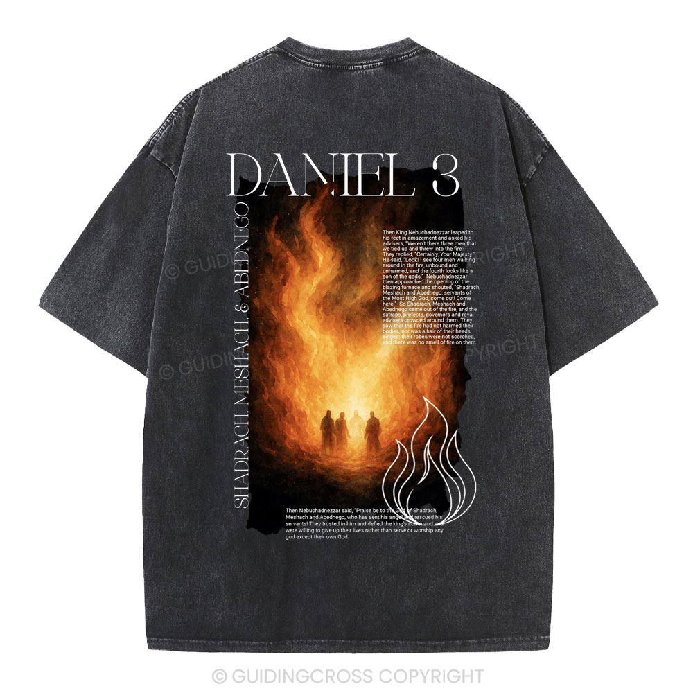 Daniel 3 Christian Washed T-Shirt