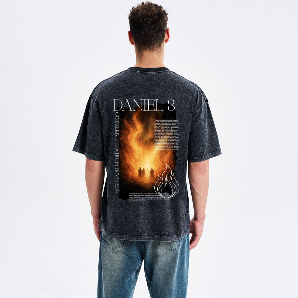 Daniel 3 Christian Washed T-Shirt