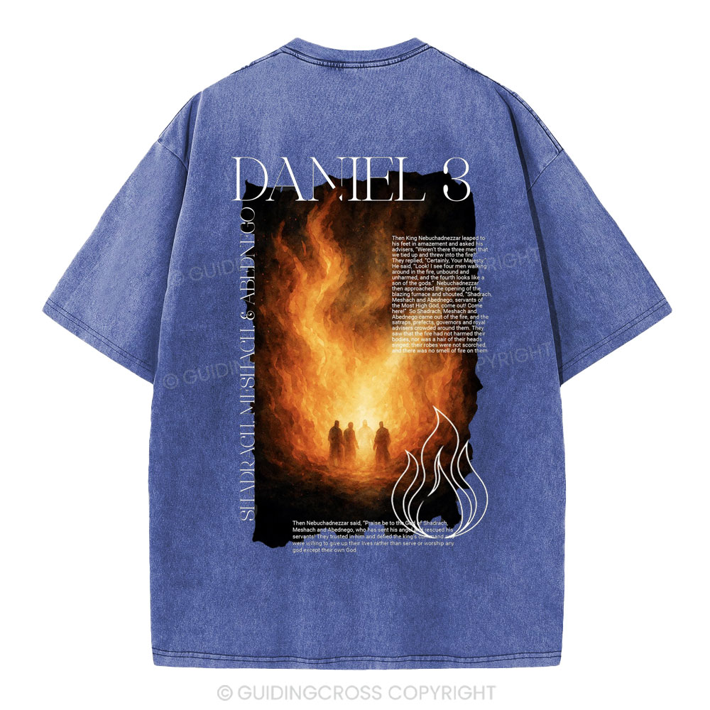 Daniel 3 Christian Washed T-Shirt
