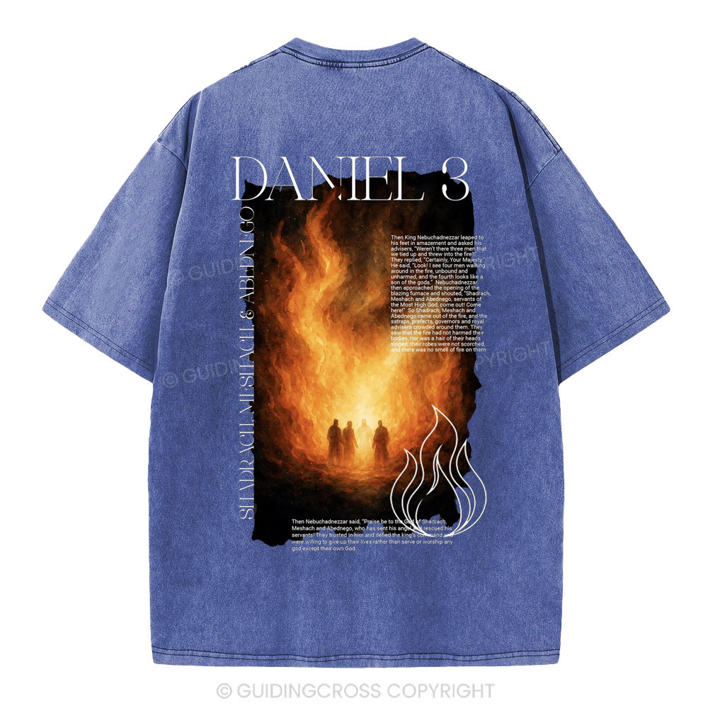 Daniel 3 Christian Washed T-Shirt