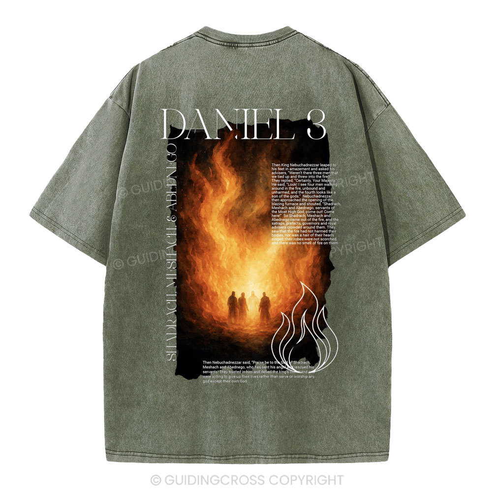 Daniel 3 Christian Washed T-Shirt
