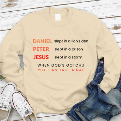 Daniel Slept In A Lion‘s Den Christian Sweatshirt