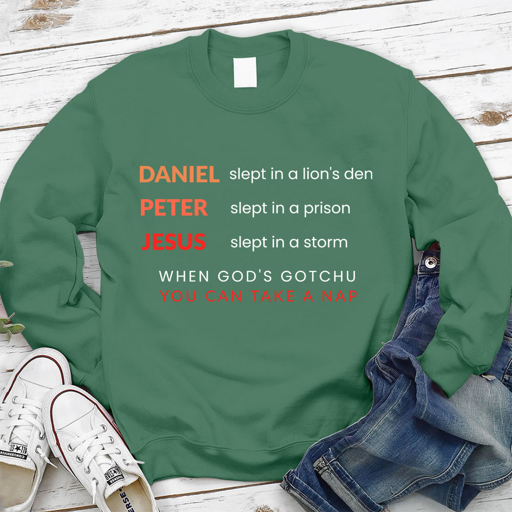 Daniel Slept In A Lion‘s Den Christian Sweatshirt