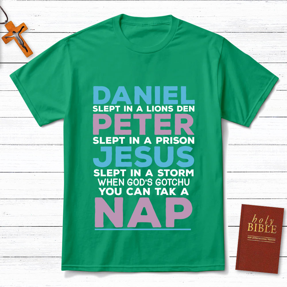 Daniel Slept In A Lion's Den Christian T-Shirt
