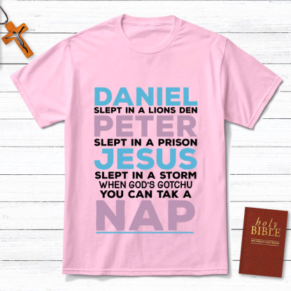 Daniel Slept In A Lion's Den Christian T-Shirt