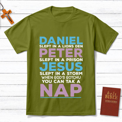 Daniel Slept In A Lion's Den Christian T-Shirt