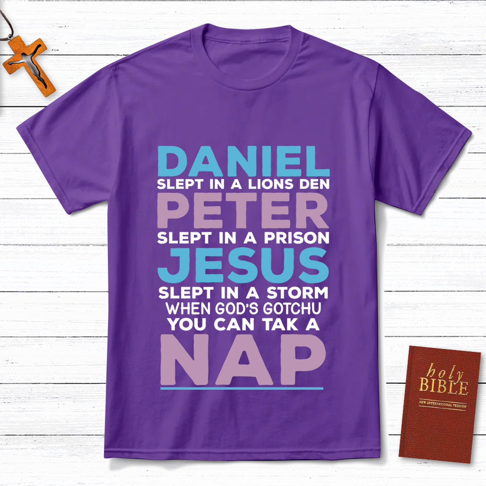 Daniel Slept In A Lion's Den Christian T-Shirt