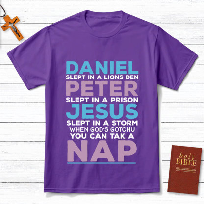 Daniel Slept In A Lion's Den Christian T-Shirt