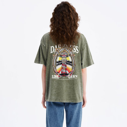 Darkness Like Dawn Christian Washed T-Shirt