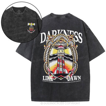Darkness Like Dawn Christian Washed T-Shirt
