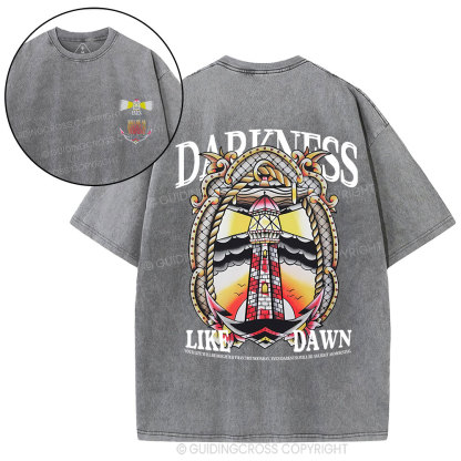 Darkness Like Dawn Christian Washed T-Shirt
