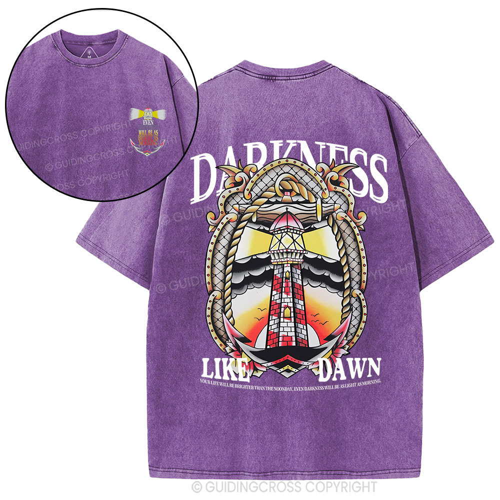 Darkness Like Dawn Christian Washed T-Shirt
