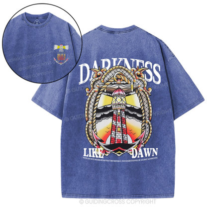 Darkness Like Dawn Christian Washed T-Shirt