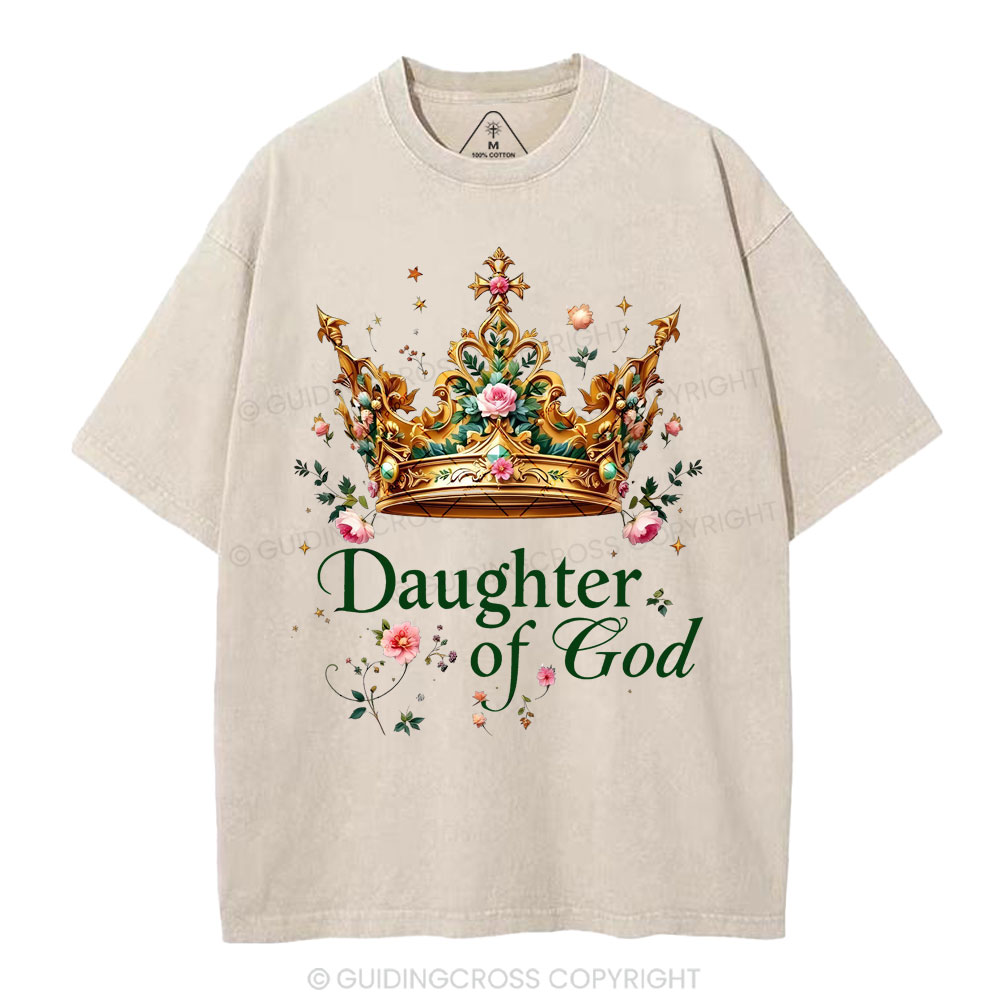 Daughter Of God Christian Washed T-Shirt