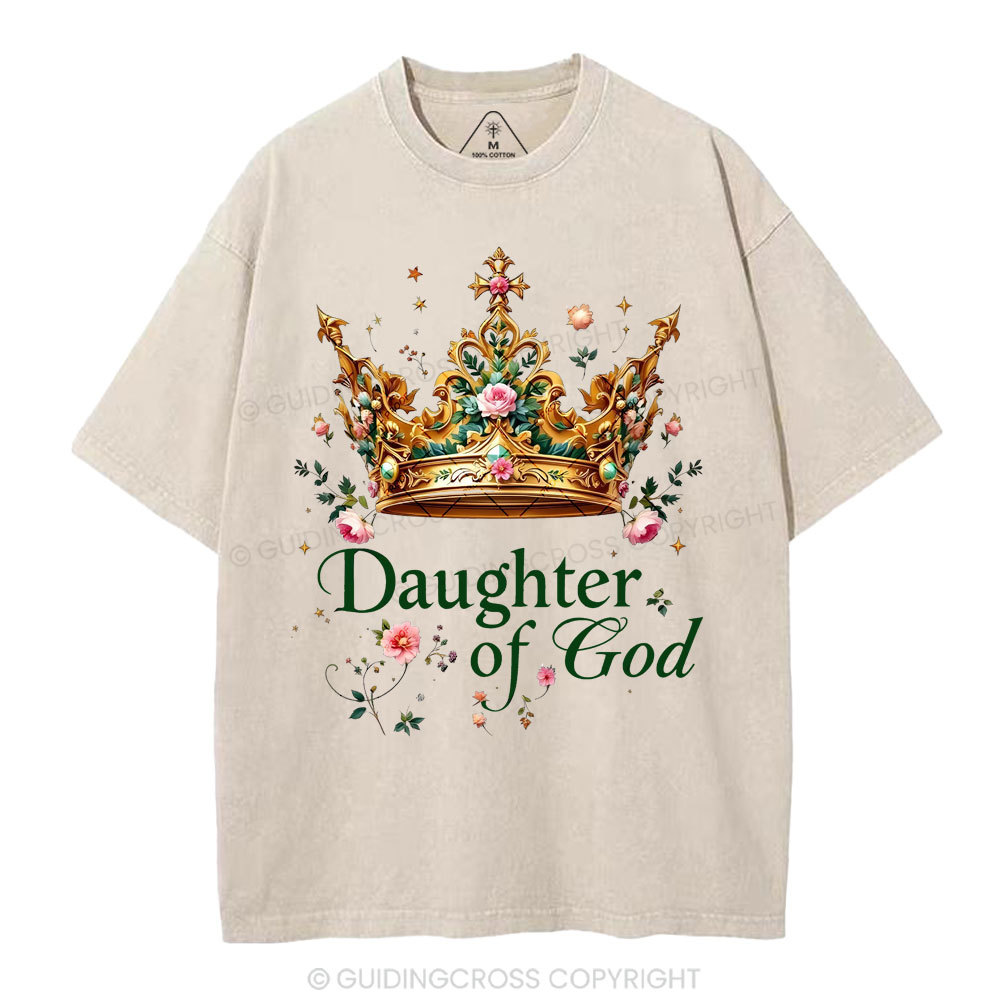 Daughter Of God Christian Washed T-Shirt
