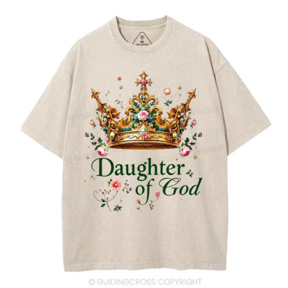 Daughter Of God Christian Washed T-Shirt